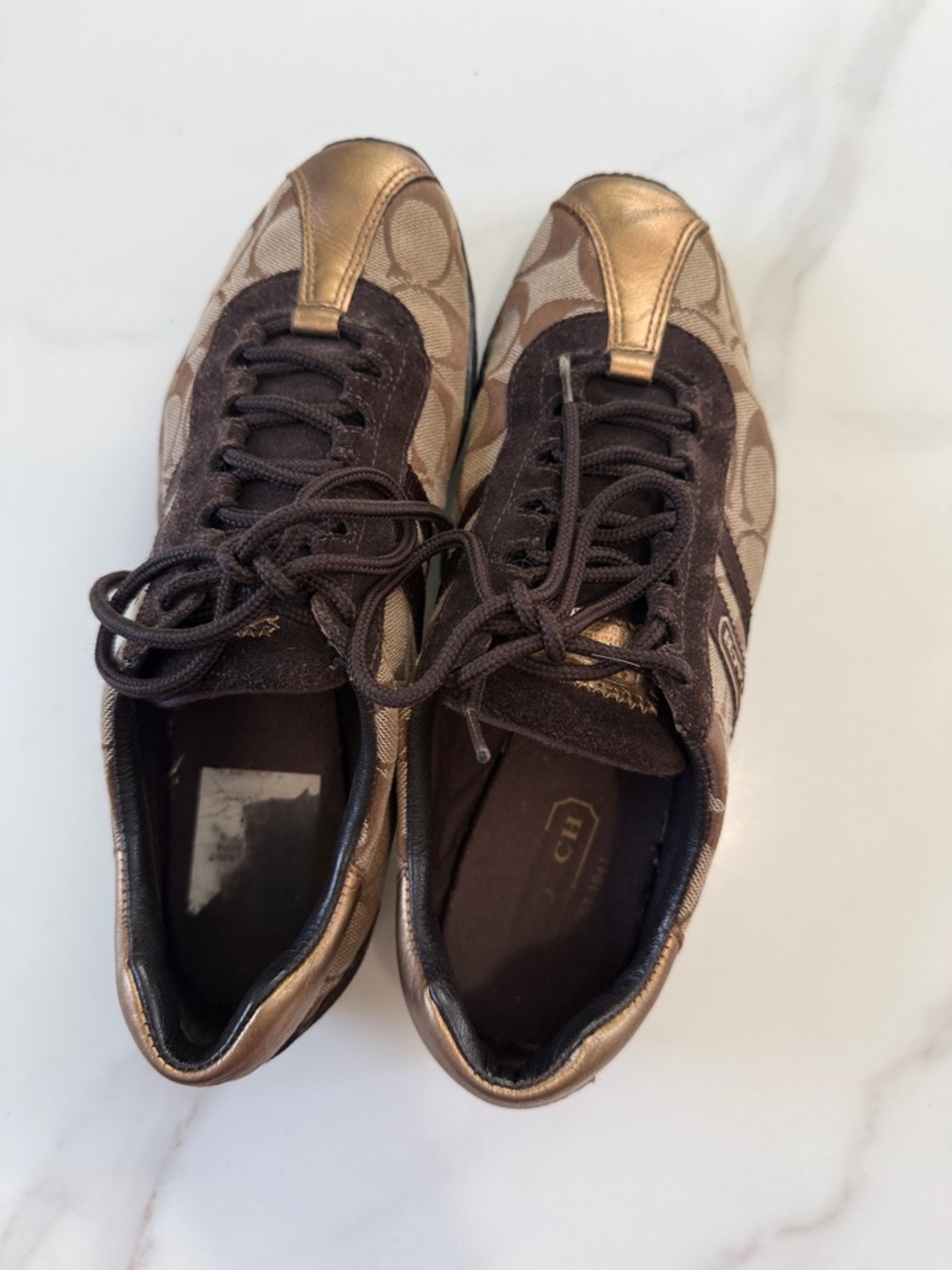Coach Brown Signature Logo women’s Sneakers - Picture 4 of 11